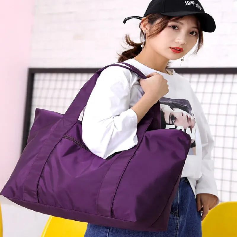 Large Capacity Nylon Wet Dry Duffle Travel Tote