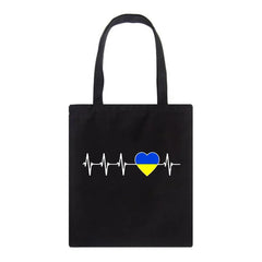Ukraine Flag Sunflower Vintage Ukrainian Canvas Bags