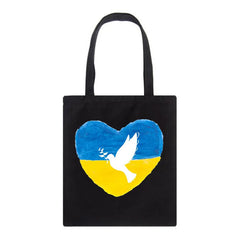 Ukraine Flag Sunflower Vintage Ukrainian Canvas Bags