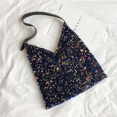 Sequin Shoulder Bag Totes for Women Large Capacity Handbag