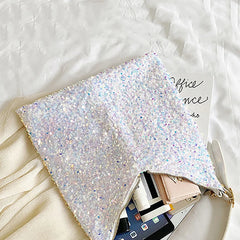 Sequin Shoulder Bag Totes for Women Large Capacity Handbag