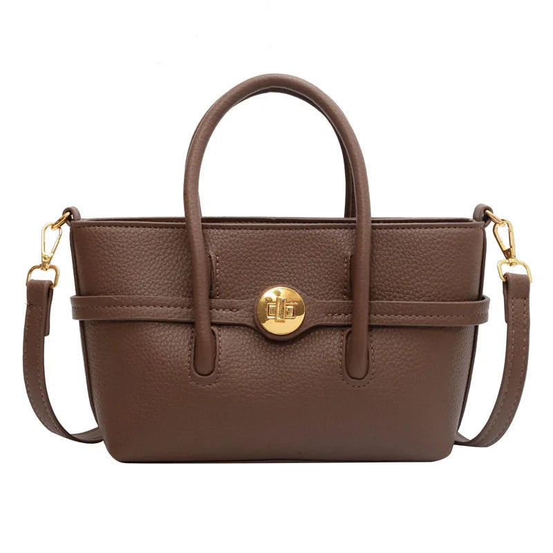 Large Capacity Shoulder Bags Western Style Crossbody Bags Texture PU Leather