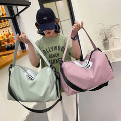 Large Capacity Travel Bag Women Gym Portable Duffel Waterproof Shoulder Bag