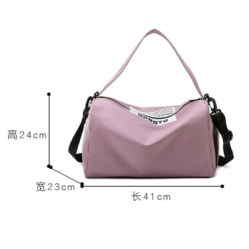 Large Capacity Travel Bag Women Gym Portable Duffel Waterproof Shoulder Bag