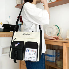 Large Capacity Tote Bags Nylon Shoulder Bags for Teenage Girls