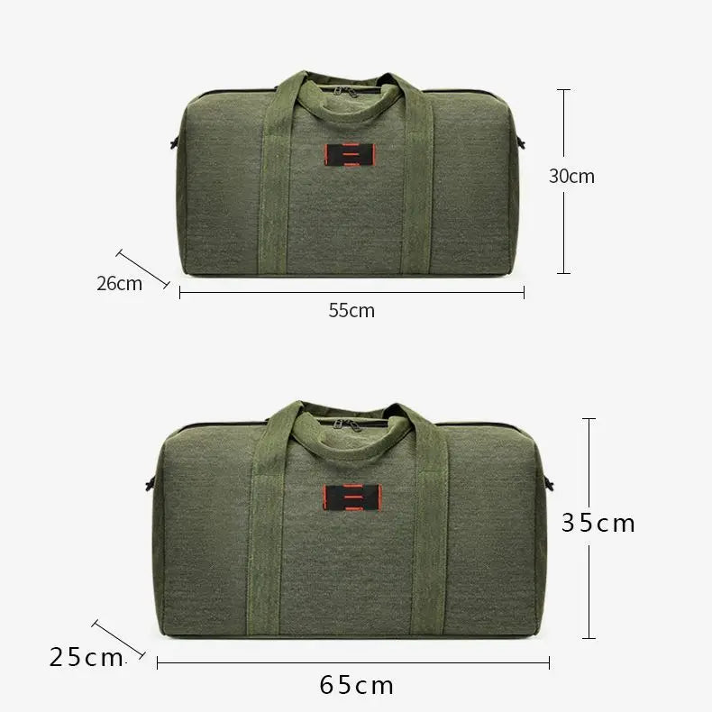 Large Capacity Canvas Travel Tote Bag for Women Waterproof Shoulder Bag E650