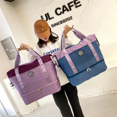 Large Capacity Travel Fitness HandBag for Short Trips Dry and Wet Separation
