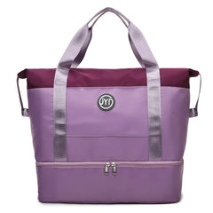 Large Capacity Travel Fitness HandBag for Short Trips Dry and Wet Separation