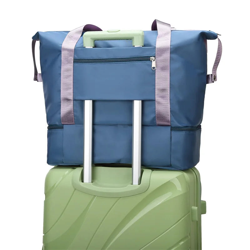 Large Capacity Travel Fitness HandBag for Short Trips Dry and Wet Separation