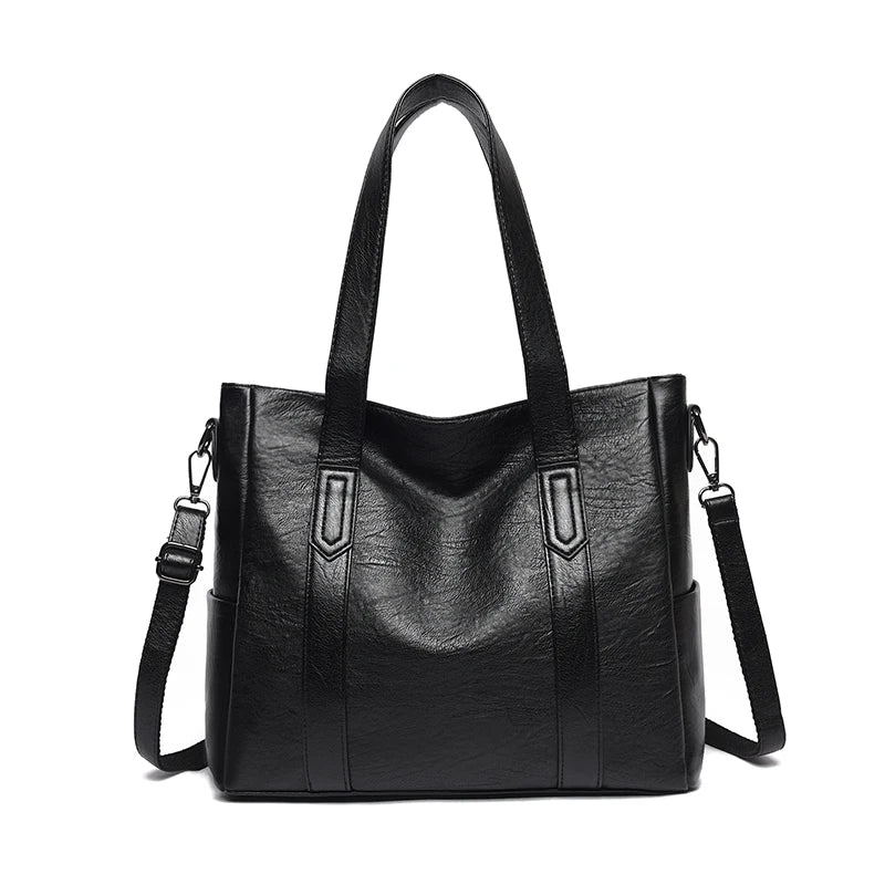 Large Capacity Women's Bags Shoulder Handbags Washed Pu Messenger Bags
