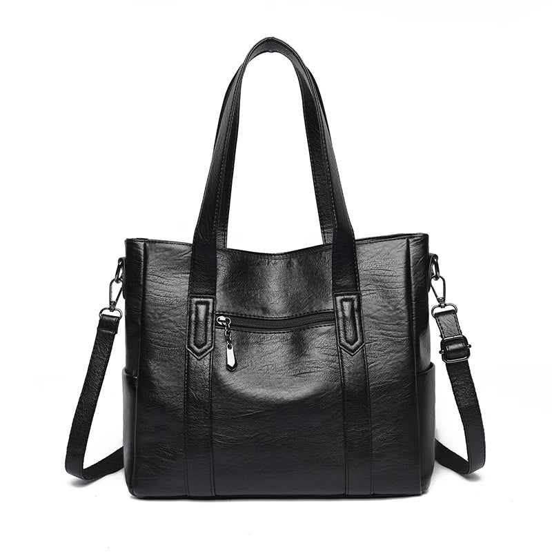Large Capacity Women's Bags Shoulder Handbags Washed Pu Messenger Bags