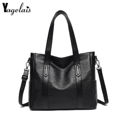 Large Capacity Women's Bags Shoulder Handbags Washed Pu Messenger Bags