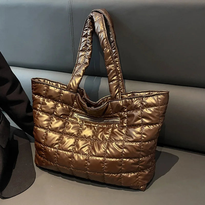 Large Capacity Women's Shoulder Bag Soft Cotton Handbags Ladies Top Handle Bags