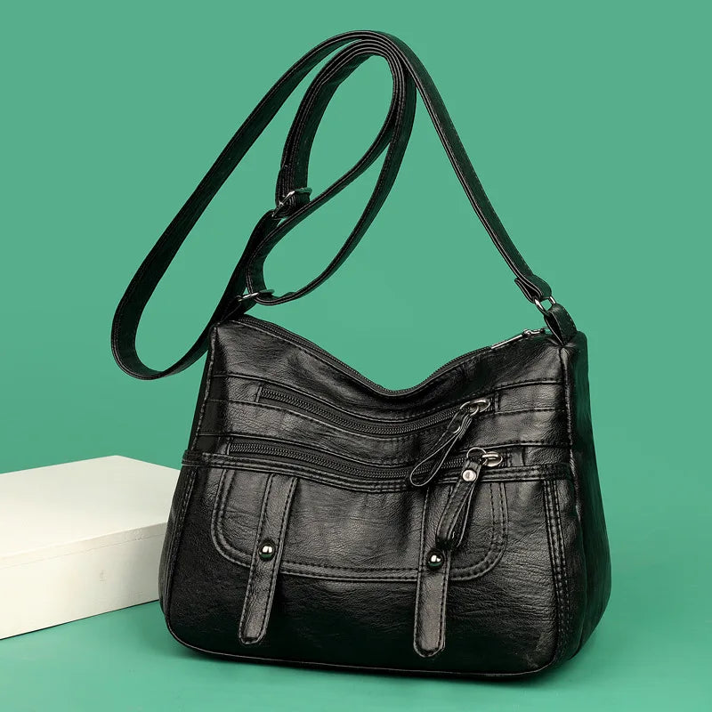Soft Leather Hobo Vintage Tote Sling Shoulder Bag Women's Crossbody Bags