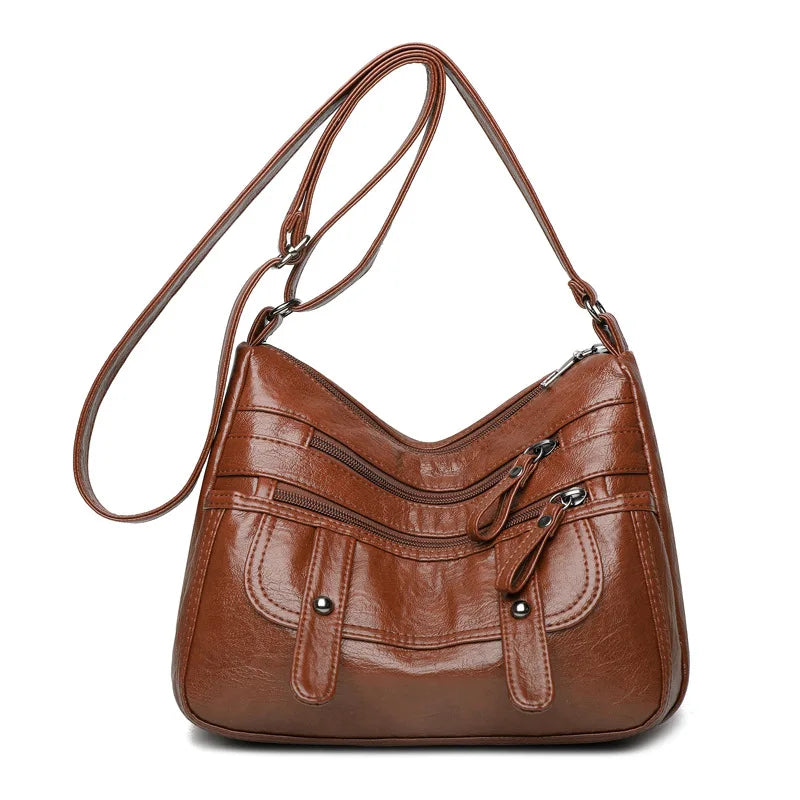 Soft Leather Hobo Vintage Tote Sling Shoulder Bag Women's Crossbody Bags