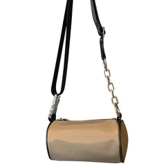 Large PU Leather Shoulder Bag Woman Casual Tote Nylon Solid Handbag Crossbody