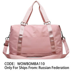 Nylon Waterproof Travel Bag Women Weekend Gym Duffle Bag