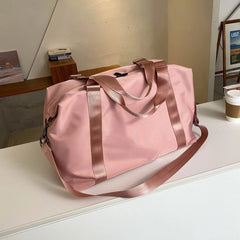 Large Travel Bag Women Cabin Tote Bag Handbag Nylon Waterproof Shoulder Bag