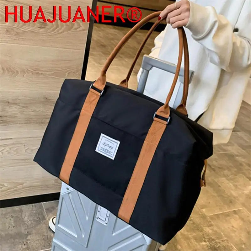 Women's Large Travel Bag Oxford Waterproof Tote Handbag
