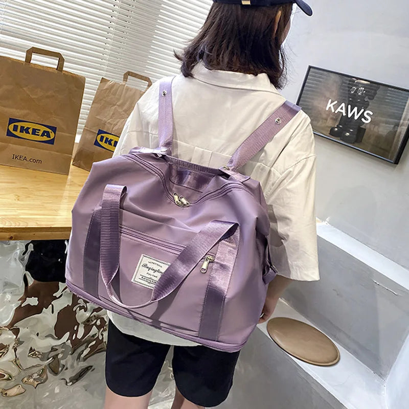 Large Travel Cabin Tote Bag Waterproof Shoulder Women Weekend Gym Female