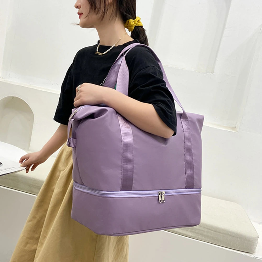 Large Travel Duffle Bag Women Waterproof Gym Tote Handbag