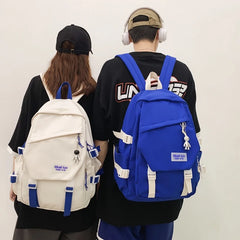 High Capacity Nylon College Backpack Travel School Bag