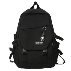 High Capacity Nylon College Backpack Travel School Bag