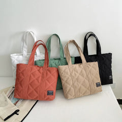Larger Canvas Shopper Shoulder Bag Soft Cotton Capacity Shopping Bags