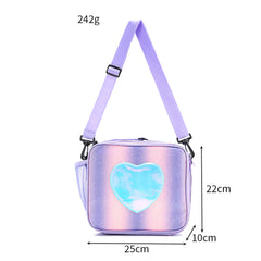 Rainbow Lunch Box & Insulated Bag Set for Women Girls