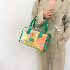 Transparent Crossbody Bag Jelly Tote Travel Handbag