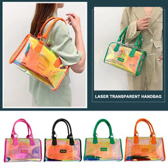 Transparent Crossbody Bag Jelly Tote Travel Handbag