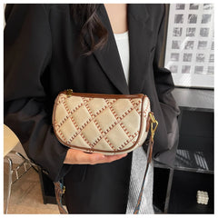 Lattice Women Shoulder Bags Female Handbags Wide Shoulder Strap