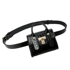 Leather Belt Bag Women Phone Pouch Fanny Pack Chest Packs