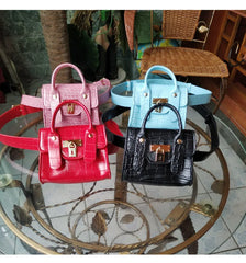 Leather Belt Bag Women Phone Pouch Fanny Pack Chest Packs