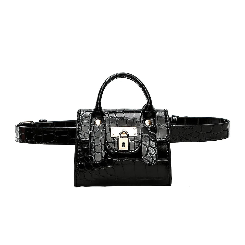 Leather Belt Bag Women Phone Pouch Fanny Pack Chest Packs