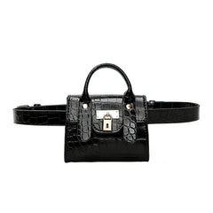 Leather Belt Bag Women Phone Pouch Fanny Pack Chest Packs