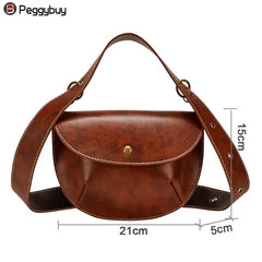Leather Belt Bag Women Phone Pouch Fanny Pack PU Leather Female Waist Pack