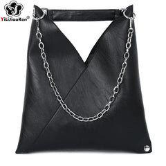Leather Women's Tote Bag Large Capacity Shoulder Sac a Main