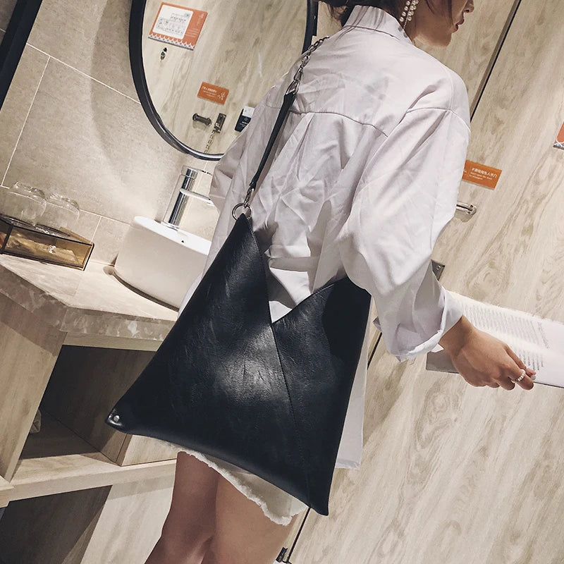Leather Women's Tote Bag Large Capacity Shoulder Sac a Main