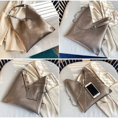 Women's Leather Handbag Tote Shoulder Bag Large Capacity
