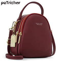 Leather Mini Backpack Purse for Women Tote Shoulder Bag