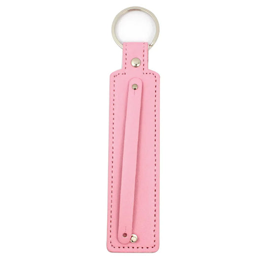 Leather Personalized Rhinestone Name Keychain Keyring
