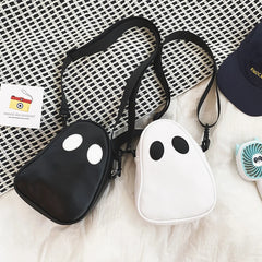 Fun Devil Unisex Shoulder Handbag Small PU Crossbody Bag Zipper Street