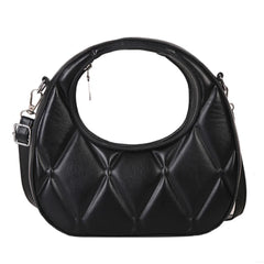 Pure Zipper Leather Shoulder Bags for Women Birthday Gift