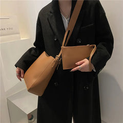 Women's Leather Tote Bag Shoulder Handbags Purses Large Capacity