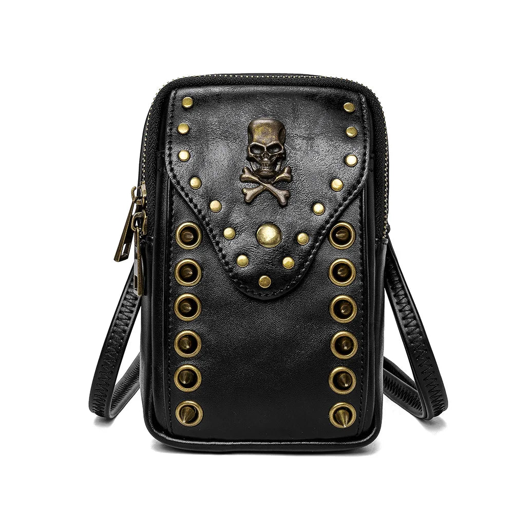 Leather Waist Packs Drop Leg Bags for Women Girl Belt Hip Bum Bag