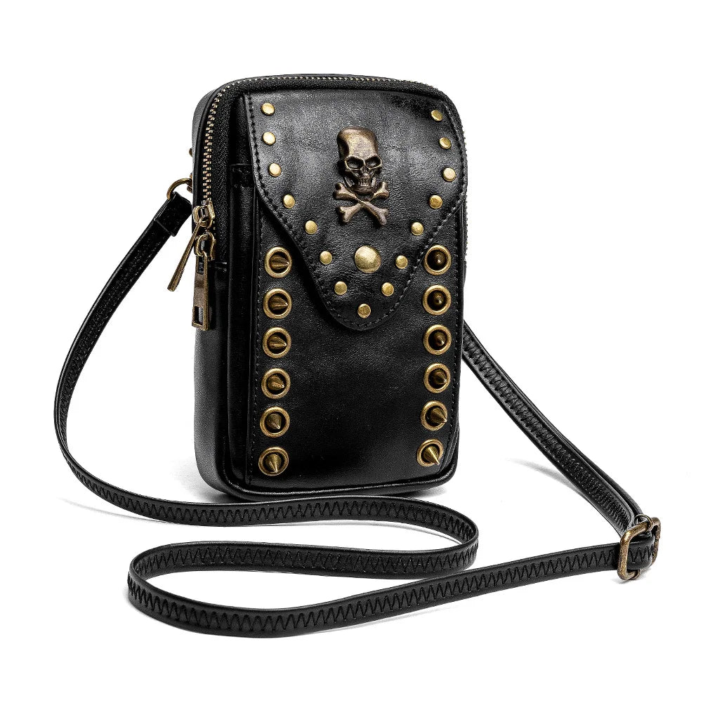 Leather Waist Packs Drop Leg Bags for Women Girl Belt Hip Bum Bag
