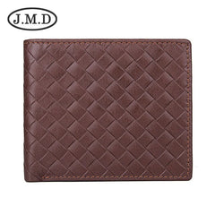 Men's Cowhide Embossed Leather Wallet Dollar Clip