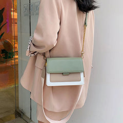 Leather Women Messenger Bag Handbags Chain Shoulder Strap Crossbody Bag
