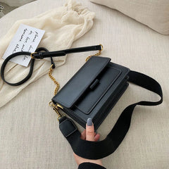 Leather Women Messenger Bag Handbags Chain Shoulder Strap Crossbody Bag